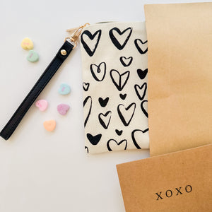 Personalized Bag - Hand drawn Hearts