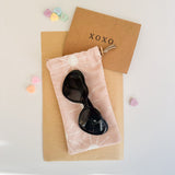 Sunglass Case w/ Heart Shaped Sunglasses - Blushing Sunshine