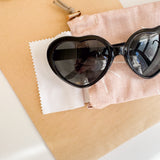 Sunglass Case w/ Heart Shaped Sunglasses - Blushing Sunshine