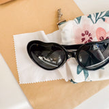 Sunglass Case w/ Heart Shaped Sunglasses - Soft Blooms