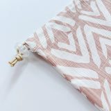 Shoe Bag - Patterned Pink