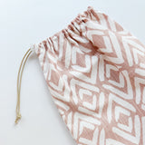 Shoe Bag - Patterned Pink