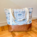 Tote Bag - Flowers and Dots